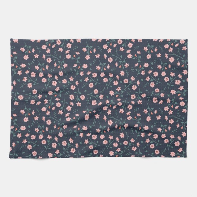 Flower Tattoos Kitchen Towel (Horizontal)