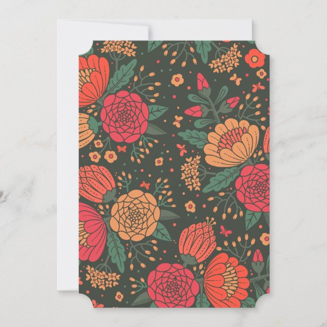 flower thank you card (Front)