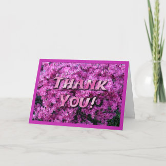 Flower Thank You Card