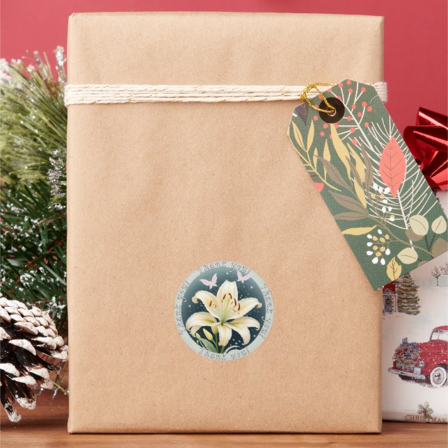 Flower "Thank you" Sticker (Holiday)