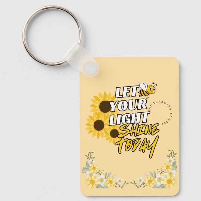 Flower Theme Keychain  (Front)