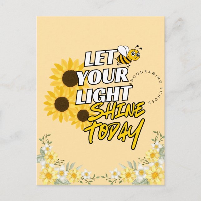 Flower Theme Postcard (Front)