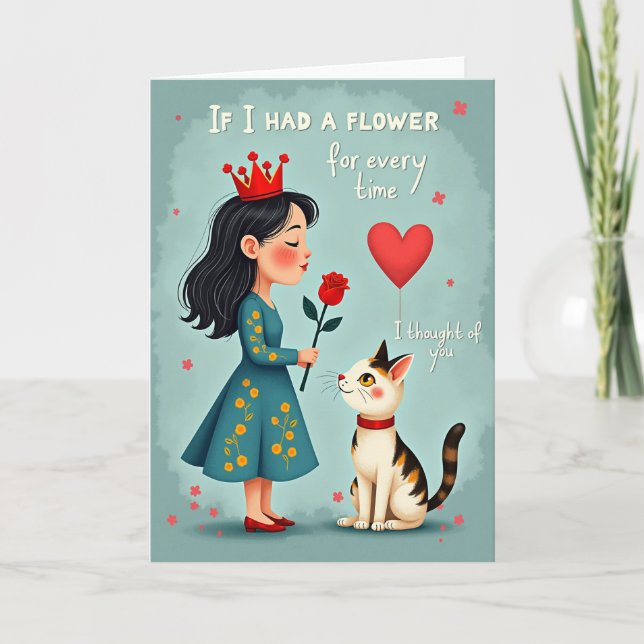 Flower Thought Of You Art Card (Front)