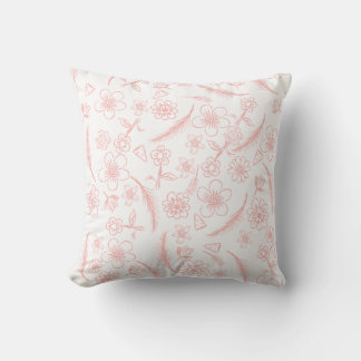 flower throw pillow