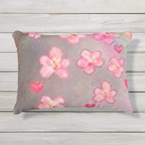 Flower throw pillow