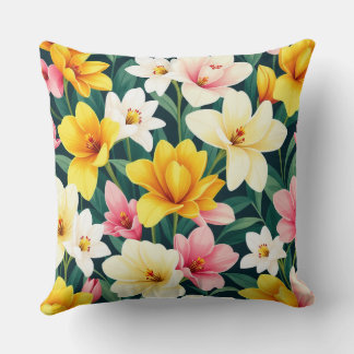 Flower  throw pillow