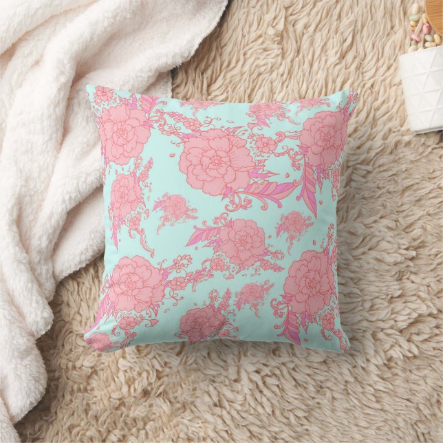 flower throw pillow (Blanket)