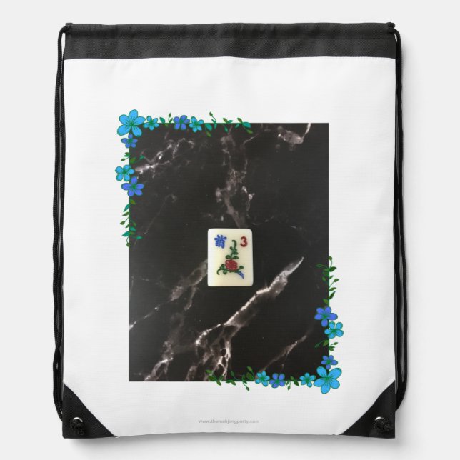 Flower tile mahjong bag (Front)
