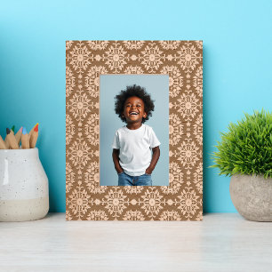 Flower Tile Pattern Negative Engraved Frames