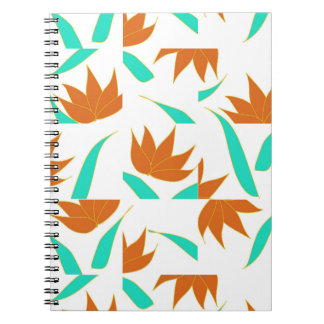 Flower tile pattern  notebook