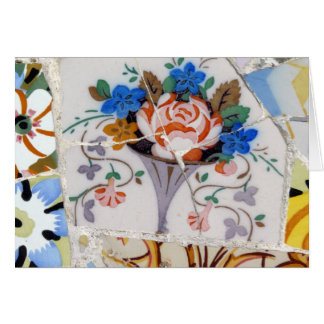 Flower tiles cards