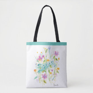 Flower Tote bag, canvas bag