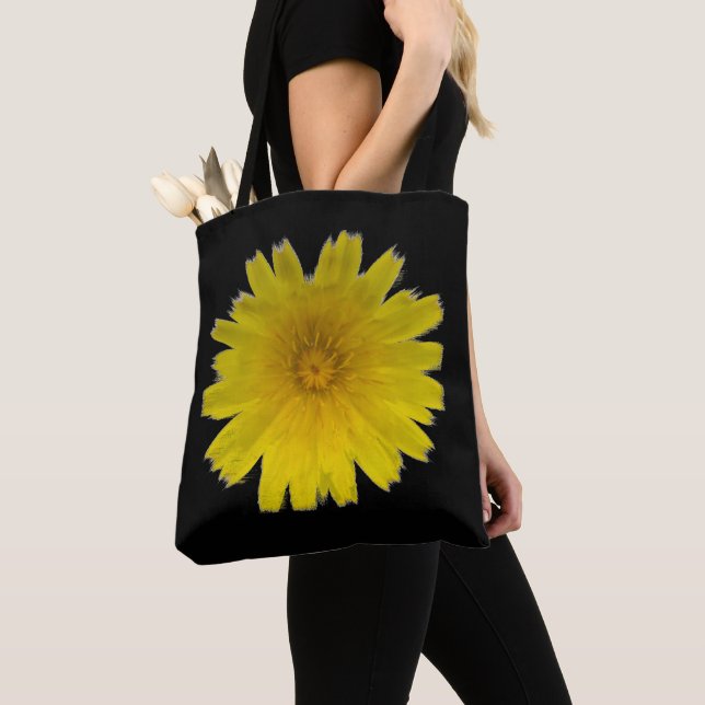 Flower Tote bag with two-sided design (Close Up)