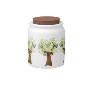 Flower Tree Candy Jar