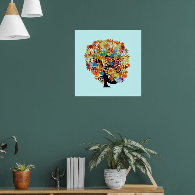 Flower Tree Print (Living Room 1)