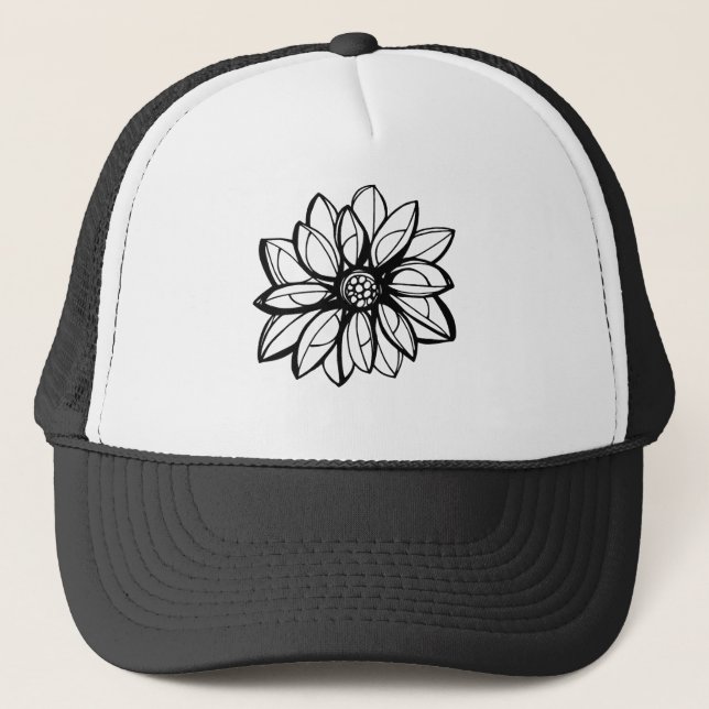 Flower Trucker Hat (Front)