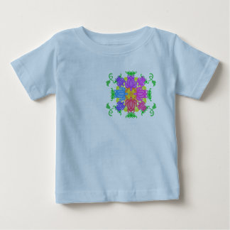 Flower Turtles Baby T-Shirt
