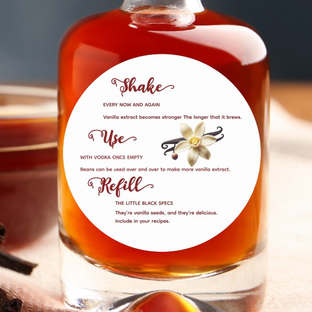  Flower Vanilla Extract Instructions Label (Creator Uploaded)