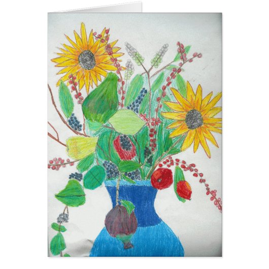 Flower Vase by Lauren Cards (Front)