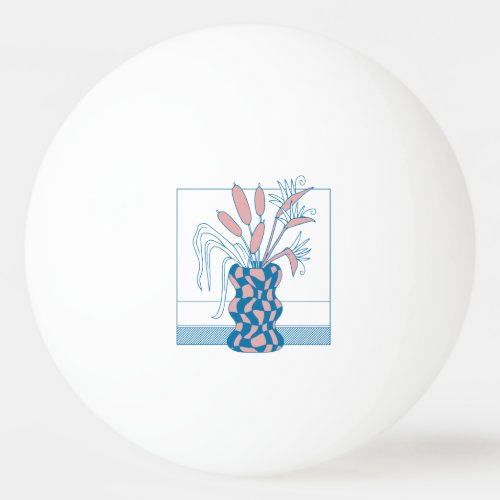 Flower vase design ping pong ball