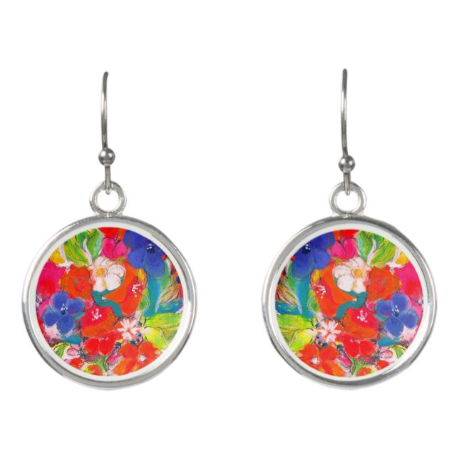 Flower Vase Earrings (Front)