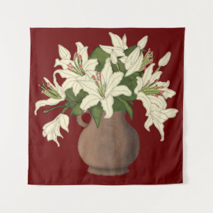 Flower vase tapestry