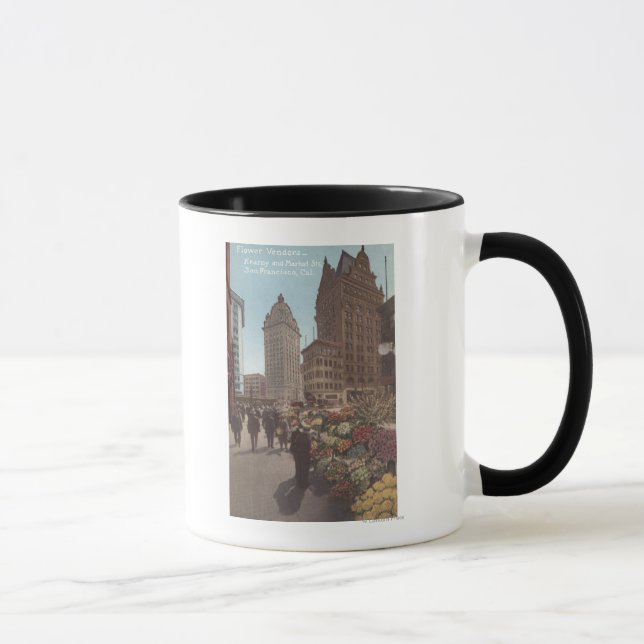 Flower Vendors, Kearny & Market Streets Mug (Right)