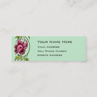 Flower Vine Skinny Profile Card