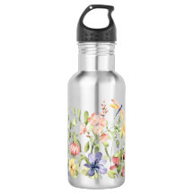 Flower Water Bottle