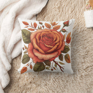 flower Watercolor Throw Pillow