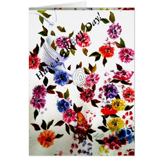 FLOWER WATERING CAN CARDS (Front)