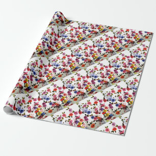 FLOWER WATERING CAN WRAPPING PAPER