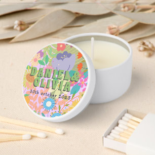 Flower Wedding Mini Candle Favors