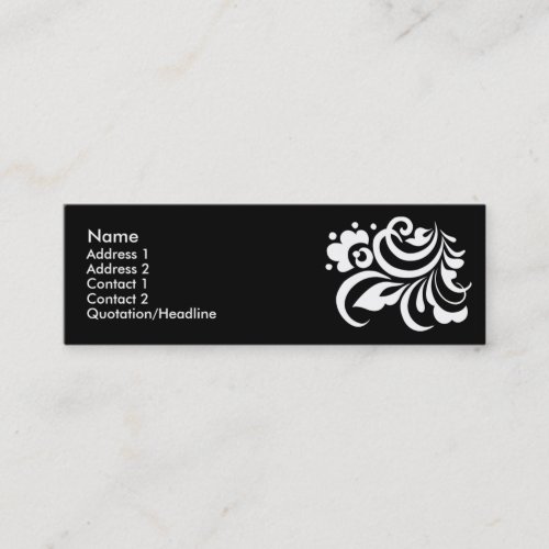 flower_white business cards