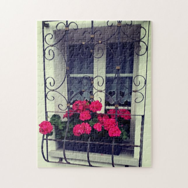 Flower Window Box Puzzle, 11" x 14", 252 pieces Jigsaw Puzzle (Vertical)