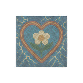 Flower with Beads and Thunder Stone Magnet