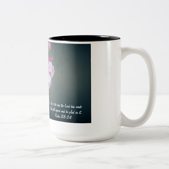 Flower with Bible Verse Mug (Right)