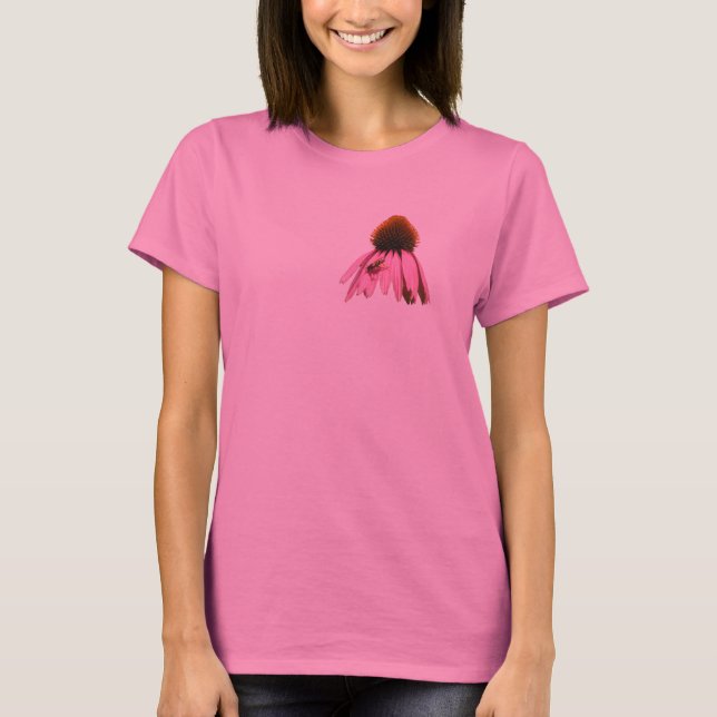 Flower with Hoverfly T-Shirt (Front)