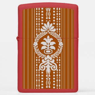 Flower with laurel wreath big zippo lighter