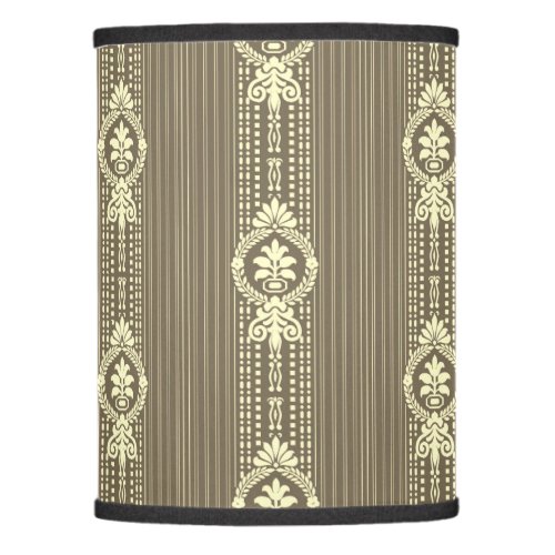 Flower with laurel wreath in sepia lamp shade