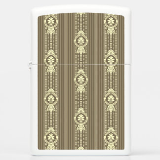 Flower with laurel wreath in sepia small zippo lighter