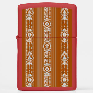 Flower with laurel wreath small zippo lighter