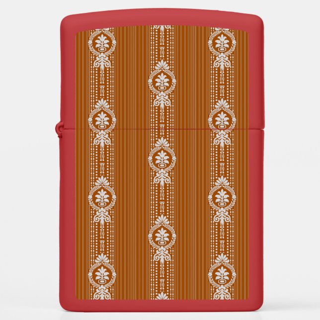 Flower with laurel wreath small zippo lighter (Front)