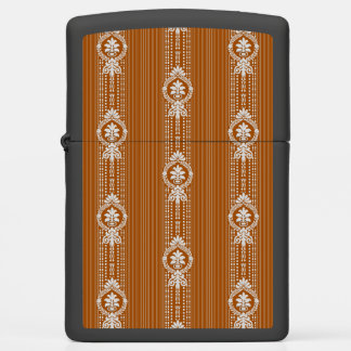 Flower with laurel wreath small zippo lighter