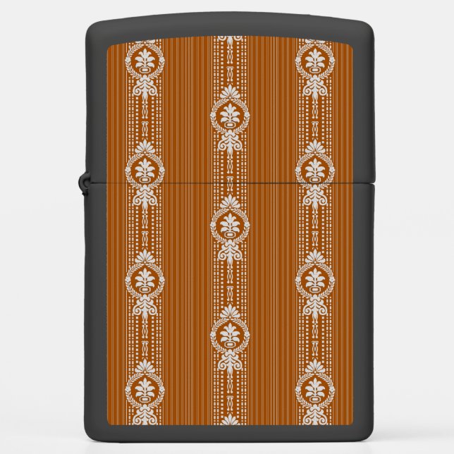 Flower with laurel wreath small zippo lighter (Front)