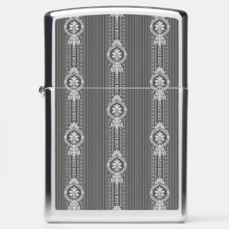 Flower with laurel wreath small zippo lighter