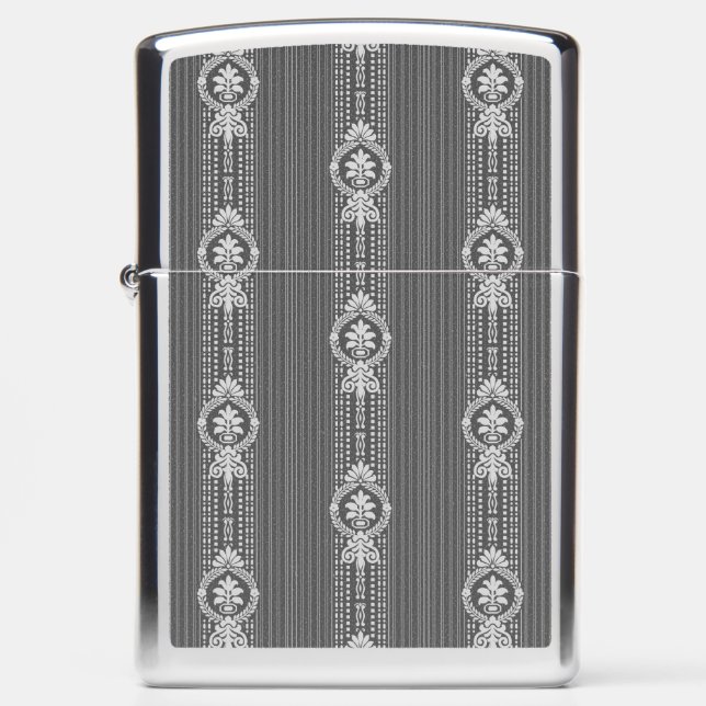 Flower with laurel wreath small zippo lighter (Front)