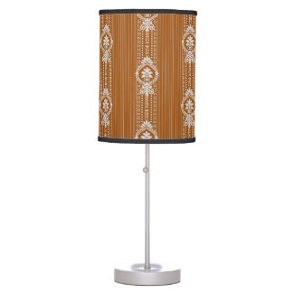 Flower with laurel wreath table lamp