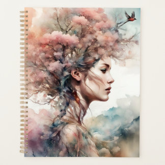 Flower Woman art Planner
