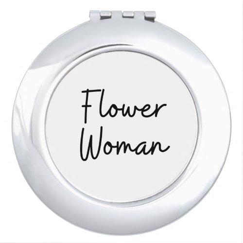 Flower Woman  Compact Mirror